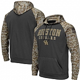 Men's Houston Cougars Gray Camo Pullover Hoodie,baseball caps,new era cap wholesale,wholesale hats